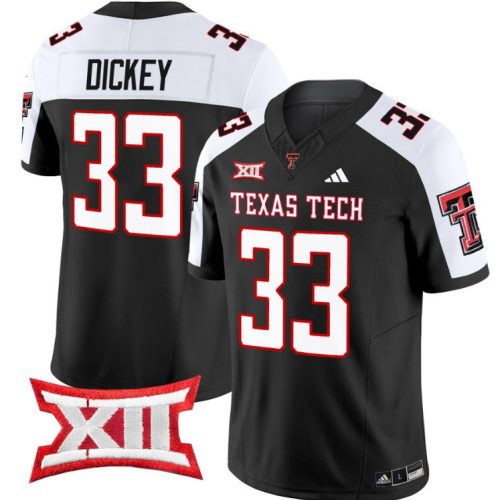 Cameron Dickey Jersey #33 Texas Tech Red Raiders Vapor Limited Football Black Alternate WGPXHGXV