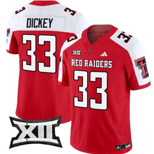 Cameron Dickey Jersey #33 Texas Tech Red Raiders Vapor Limited Football Red Alternate RGFB7GXV