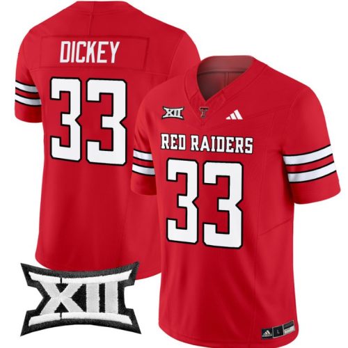 Cameron Dickey Jersey #33 Texas Tech Red Raiders Vapor Limited Football Red TDSIOGXV
