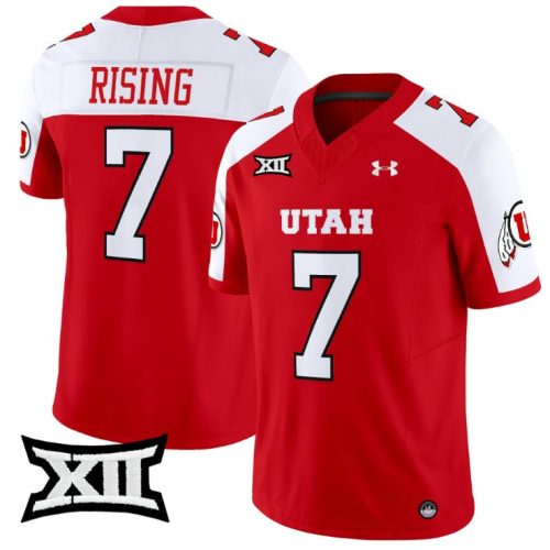 Cameron Rising Jersey #7 Utah Utes Vapor Limited College Football Stitched Red Alternate GDKUYGXV