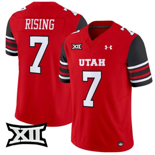 Cameron Rising Jersey #7 Utah Utes Vapor Limited College Football Stitched Red CFC2TGXV