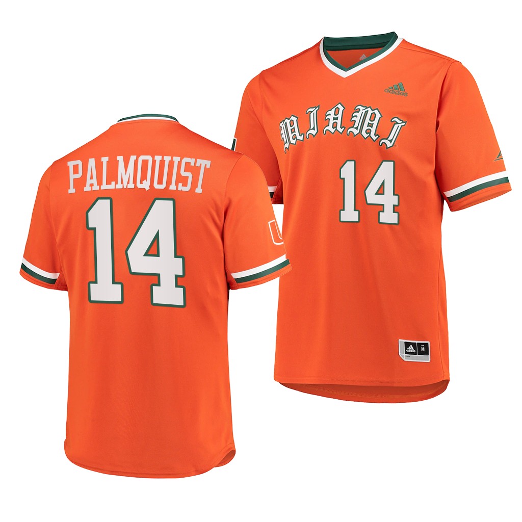 Carson Palmquist Miami Hurricanes #14 Orange Primegreen Jersey K999EGXV