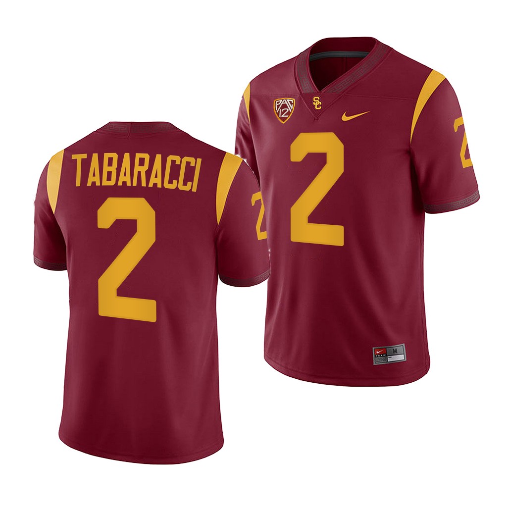 Carson Tabaracci USC Trojans College Cardinal 2022-23 2 Jersey Men TU4UXGXV