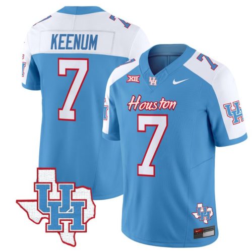 Case Keenum Jersey #7 Houston Cougars Oilers Jersey Inspired Vapor College Football Blue Alternate ZOUJ4GXV