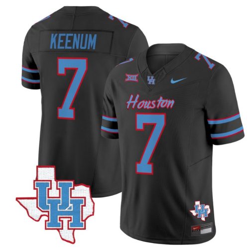 Case Keenum Jersey #7 Houston Cougars Oilers Jersey Inspired Vapor College Football Limited Black OR2GGGXV