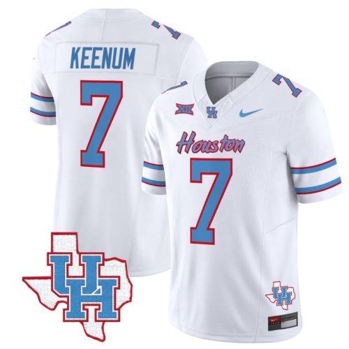 Case Keenum Jersey #7 Houston Cougars Oilers Jersey Inspired Vapor College Football Limited White 3BOX5GXV