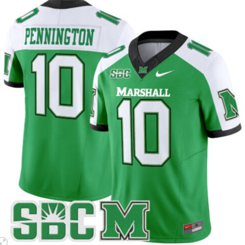 Chad Pennington Jersey #10 Marshall Thundering Herd Vapor Limited Football Green Alternate OMCUEGXV
