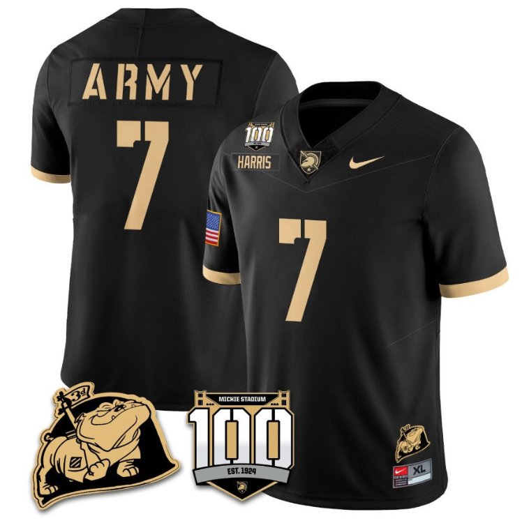 Champ Harris Jersey #7 Army Black Knights Vapor Limited College Football Stitched Black XKUSUGXV