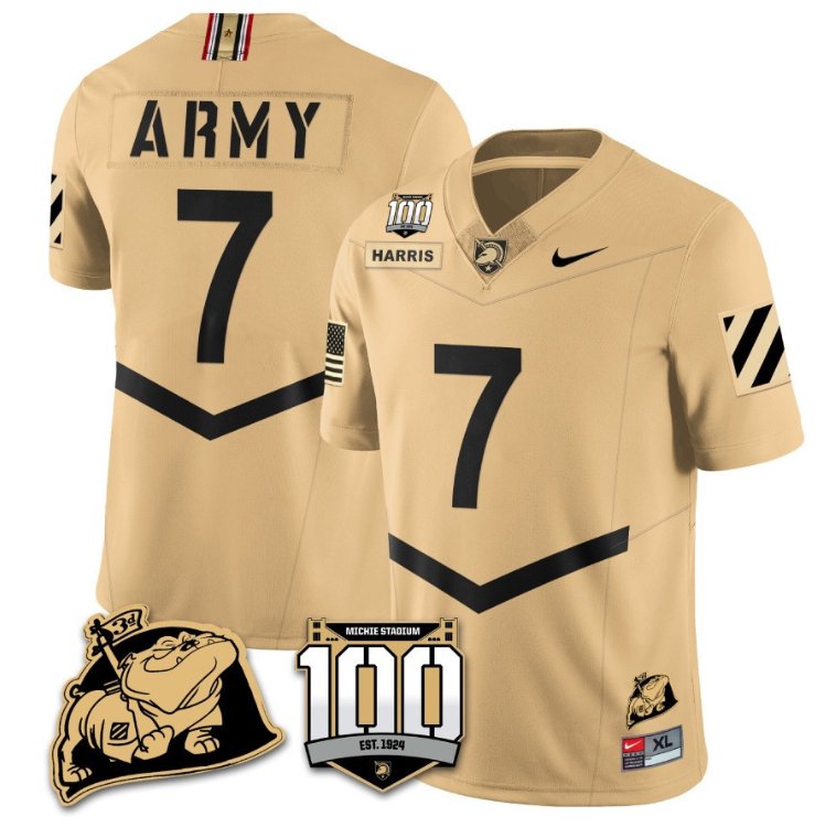 Champ Harris Jersey #7 Army Black Knights Vapor Limited College Football Stitched Gold L0I0KGXV