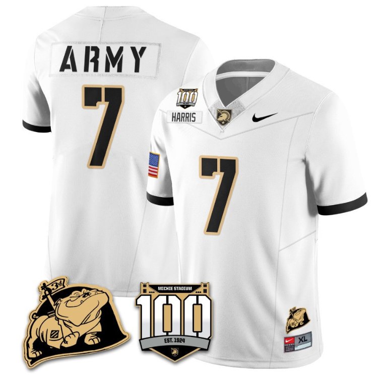 Champ Harris Jersey #7 Army Black Knights Vapor Limited College Football Stitched White CPEYVGXV