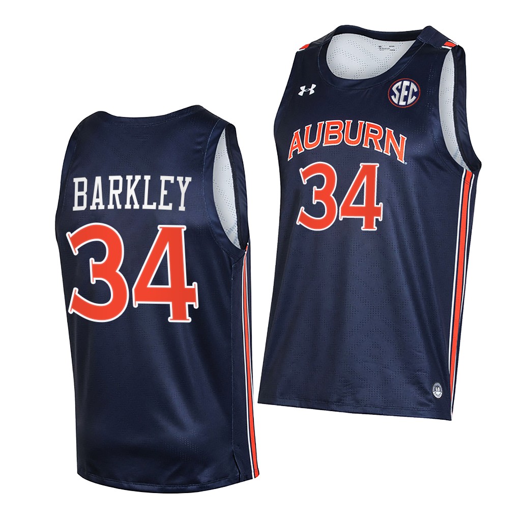 Charles Barkley #34 Auburn Tigers College Alumni Navy Jersey 8OO21GXV