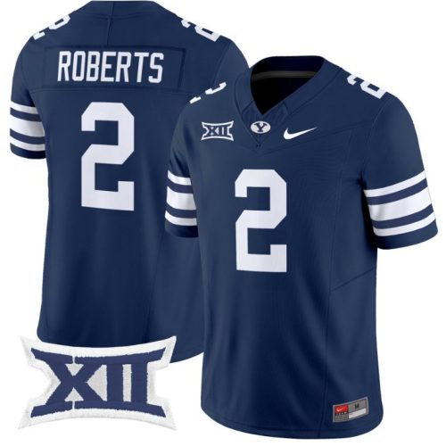 Chase Roberts Jersey #2 BYU Cougars Vapor Limited College Football Stitched Navy ZKNCNGXV