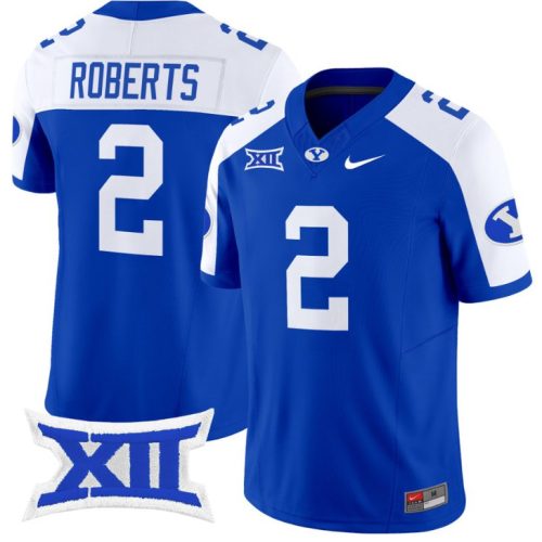 Chase Roberts Jersey #2 BYU Cougars Vapor Limited College Football Stitched Royal Alternate MFIICGXV