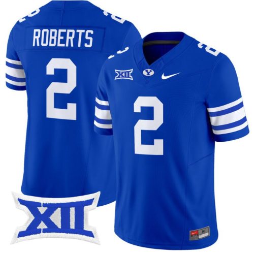Chase Roberts Jersey #2 BYU Cougars Vapor Limited College Football Stitched Royal OFFGMGXV