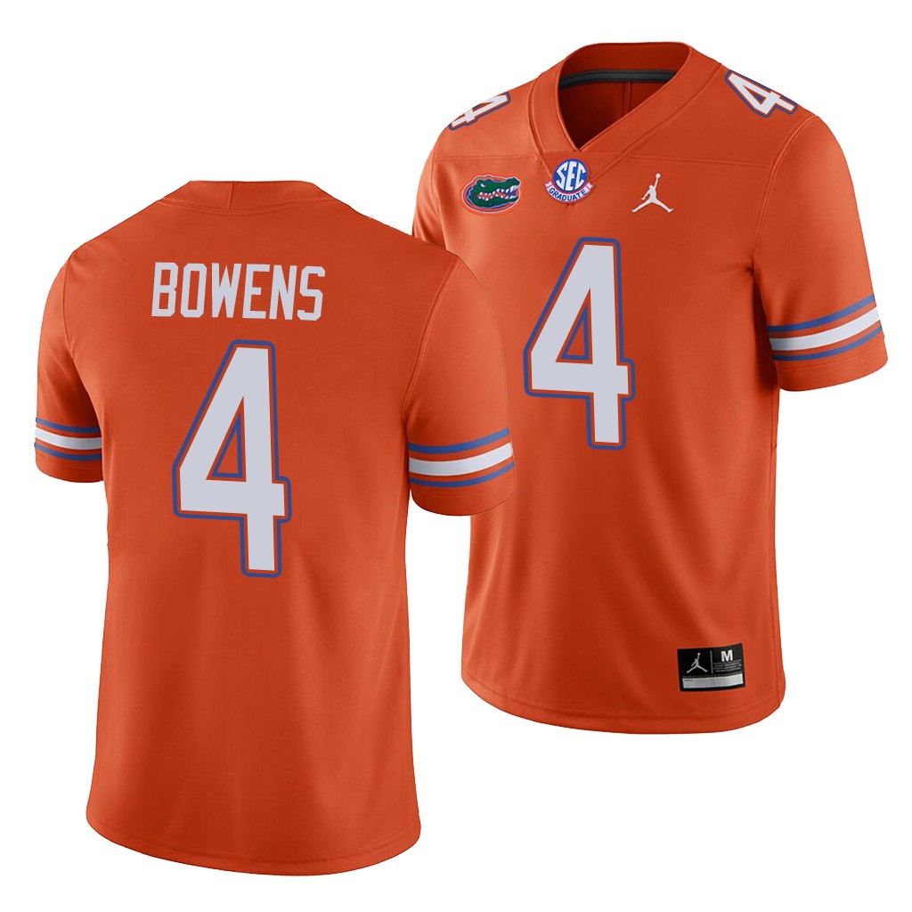 Chauncey Bowens Florida Gators #4 Orange Jersey 4-star RB Uniform DG9FNGXV