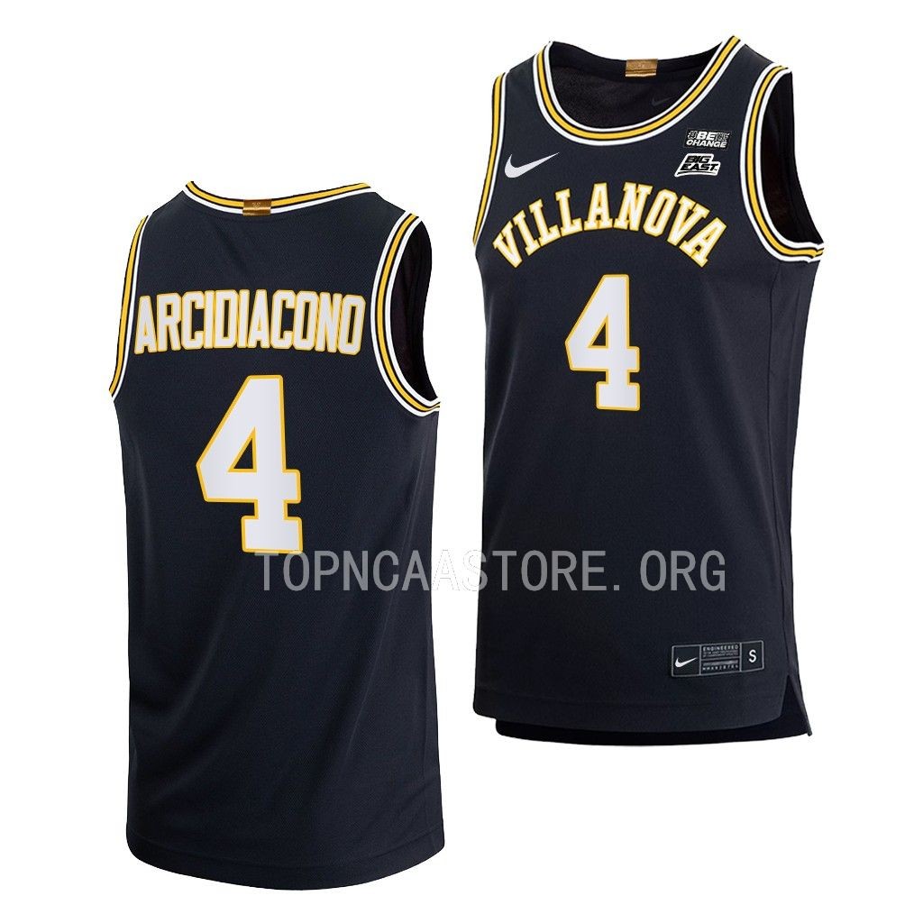 Chris Arcidiacono Villanova Wildcats #4 Navy 70s Retro Jersey 2022-23 V4BMLGXV