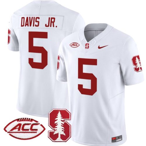 Chris Davis Jr Jersey #5 Stanford Cardinal Vapor Limited College Football Stitched White 2AEALGXV