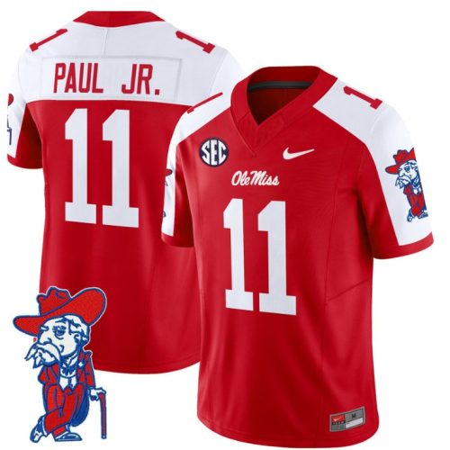 Chris Paul Jr Jersey #11 Ole Miss Rebels Vapor Limited College Football Stitched Red Alternate TA42NGXV