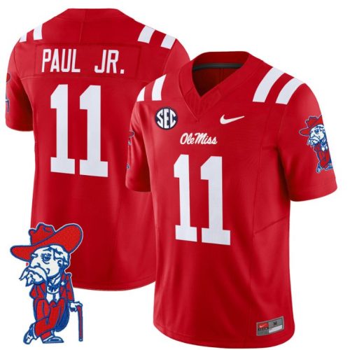 Chris Paul Jr Jersey #11 Ole Miss Rebels Vapor Limited College Football Stitched Red UCIDPGXV