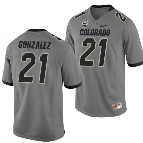 Christian Gonzalez Jersey Colorado Buffaloes College Football Game Gray #21 DZNG6GXV