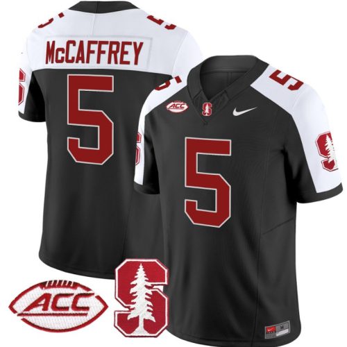 Christian McCaffrey Jersey #5 Stanford Cardinal Vapor Limited College Football Black Alternate LIKLJGXV