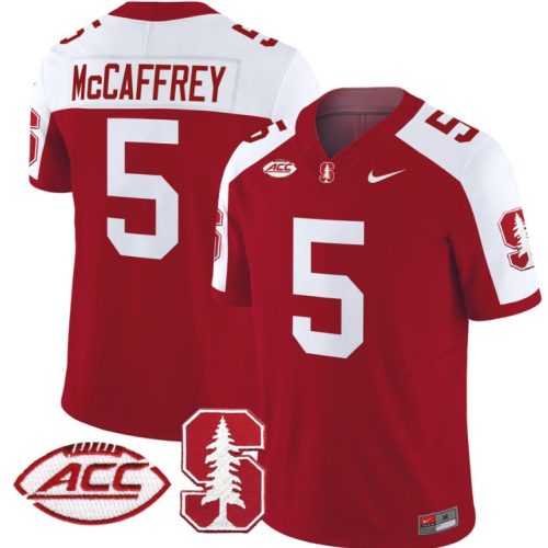 Christian McCaffrey Jersey #5 Stanford Cardinal Vapor Limited College Football Crimson Alternate CIRXCGXV