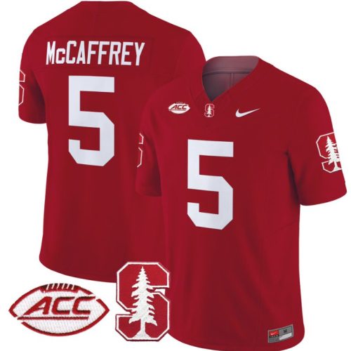 Christian McCaffrey Jersey #5 Stanford Cardinal Vapor Limited College Football Stitched Crimson WYOKPGXV