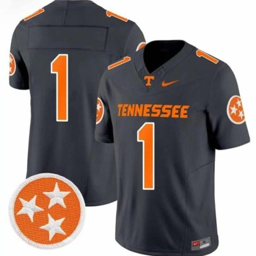 Christian Moore Jersey #1 Tennessee Volunteers F.U.S.E. Black No Name College Football 2N74DGXV