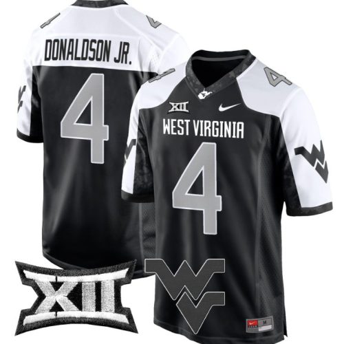 CJ Donaldson Jr Jersey #4 West Virginia Mountaineers Game Football Alternate UX3TOGXV