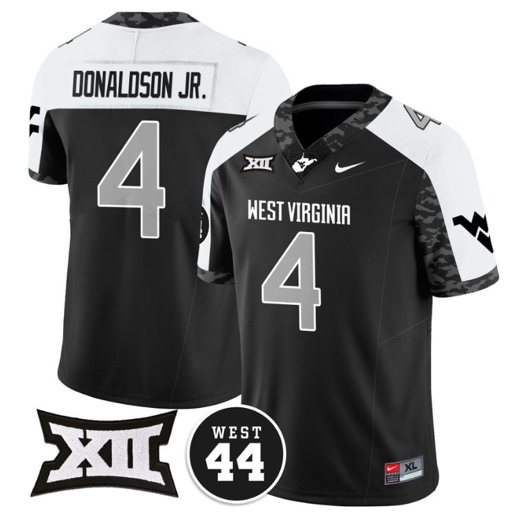 CJ Donaldson Jr Jersey #4 West Virginia Mountaineers Vapor Limited Honor Jerry West Alternate WYRYAGXV