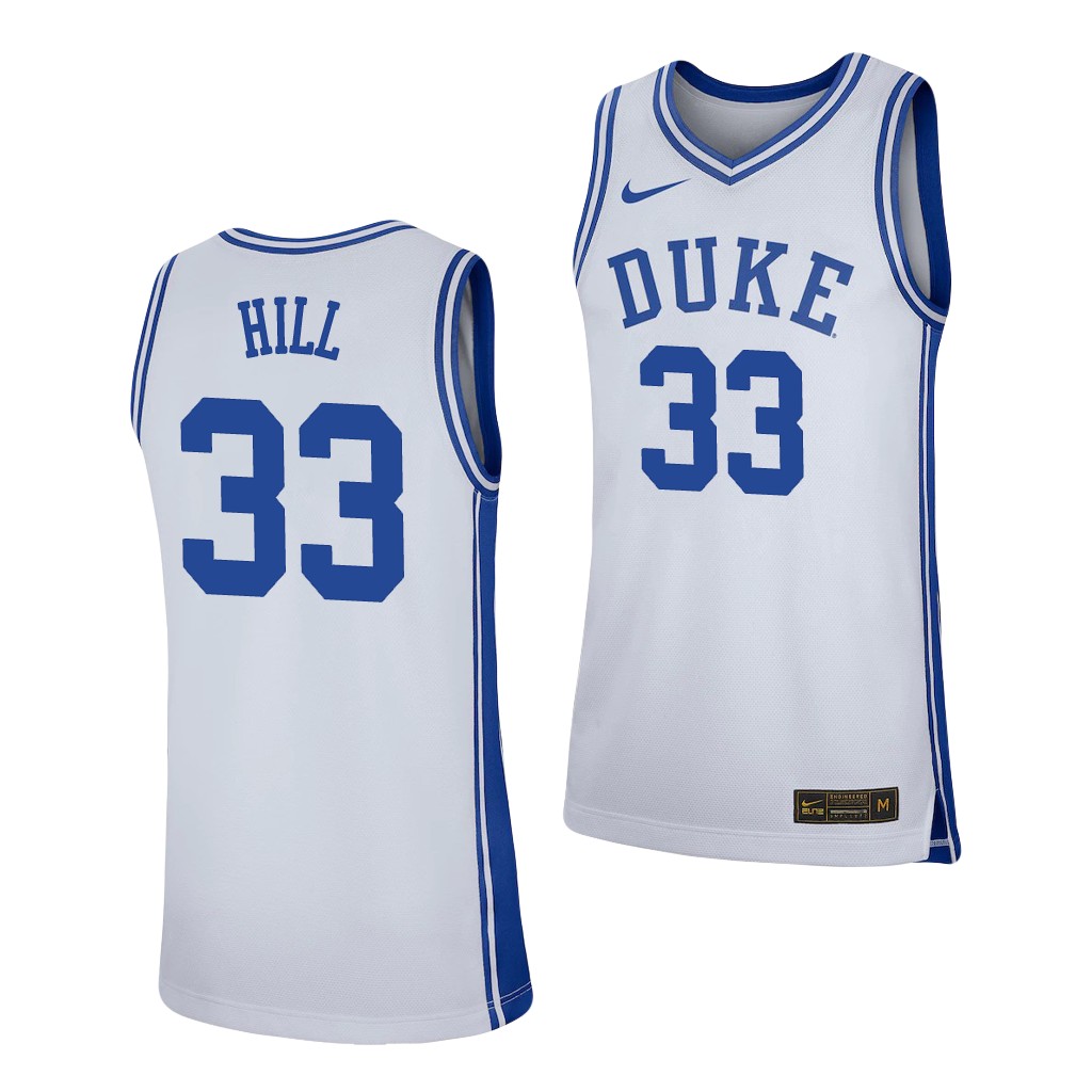 Duke Blue Devils Grant Hill White Jersey UAJLKGXV