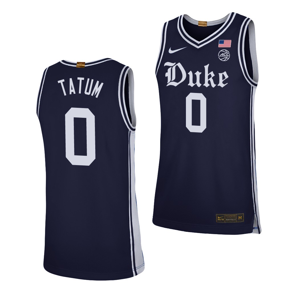 Duke Blue Devils Jayson Tatum Navy Alternate Brotherhood Jersey BEVACGXV