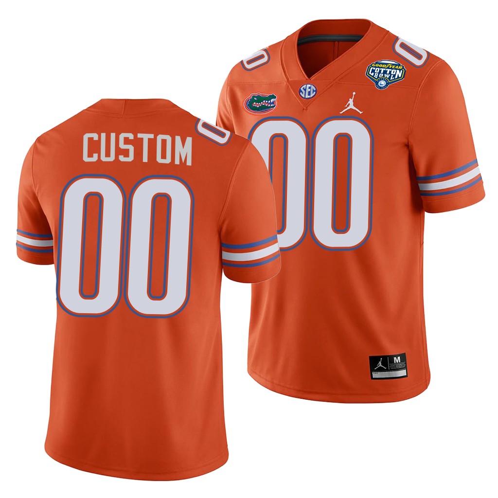Florida Gators Custom Cotton Bowl Classic Orange College Jersey VAQNGGXV