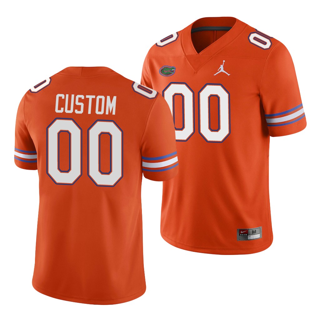 Florida Gators Custom Orange Game College Jersey OWAI3GXV
