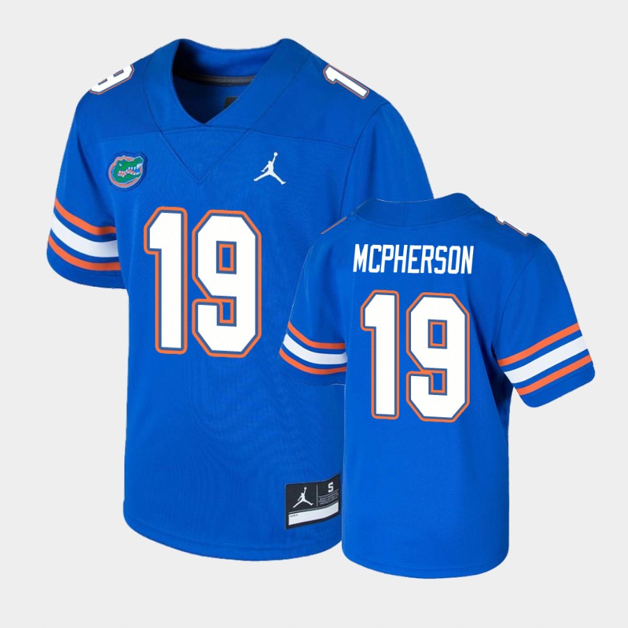 Florida Gators Evan McPherson Royal Game College Jersey PO2TCGXV
