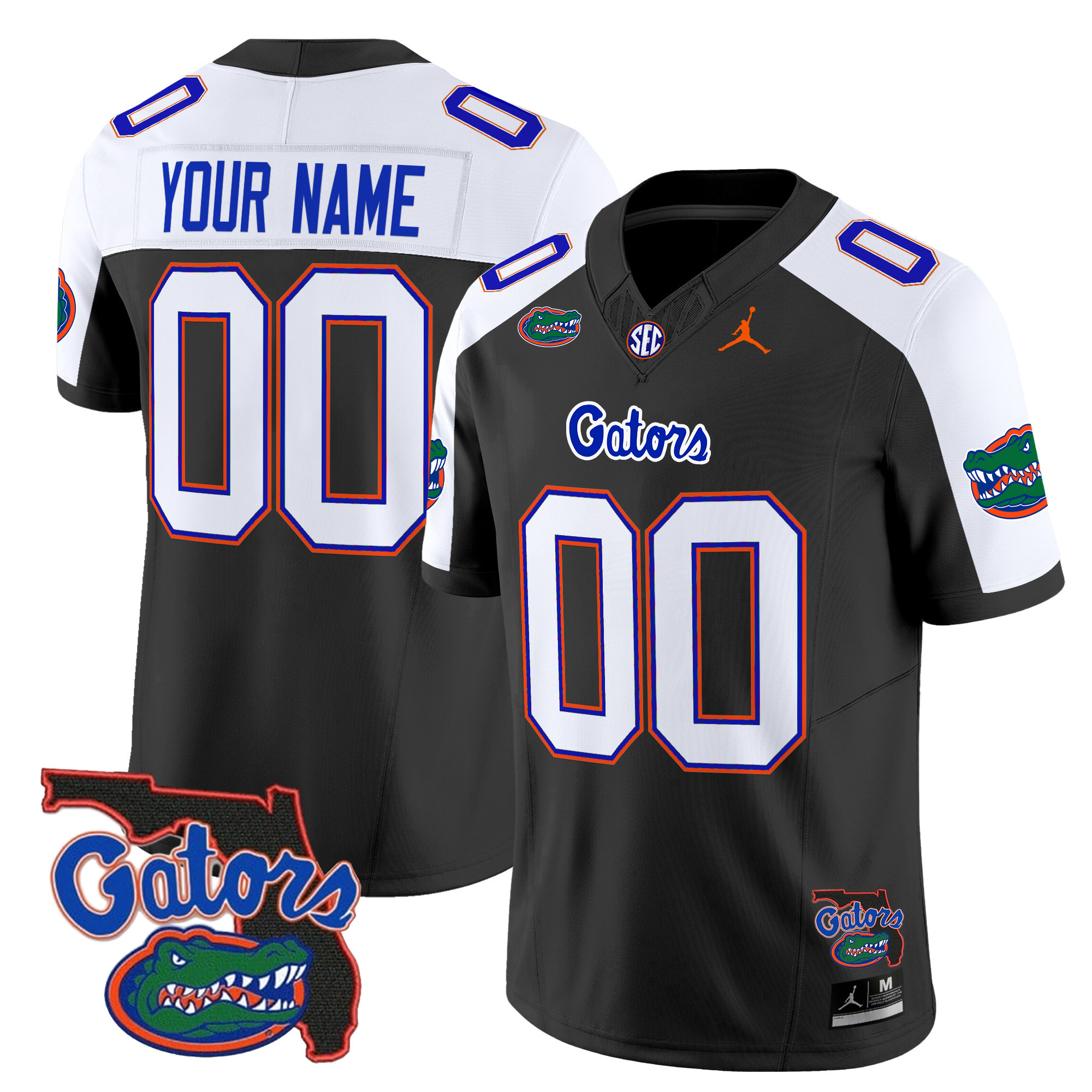 Florida Gators Florida Patch Vapor Limited Custom Jersey - All Stitched #1 HO4CXGXV