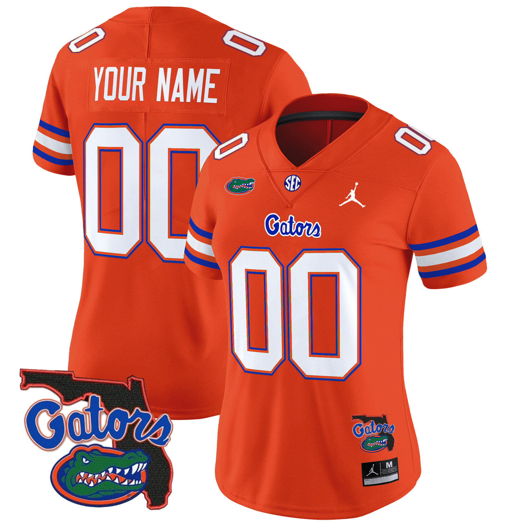 Florida Gators Florida Patch Vapor Limited Custom Jersey - All Stitched #10 PWGCVGXV