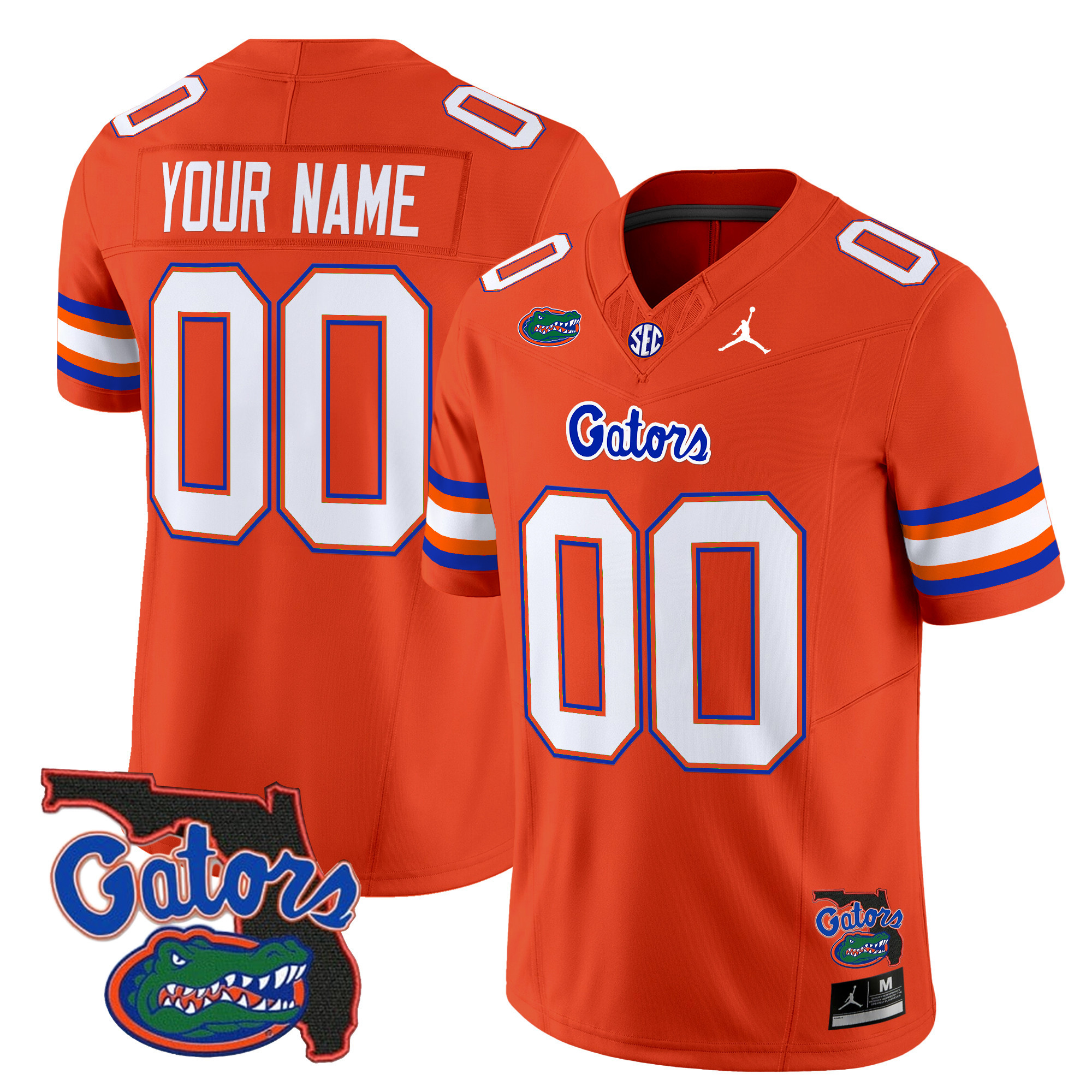 Florida Gators Florida Patch Vapor Limited Custom Jersey - All Stitched #4 1VDSZGXV