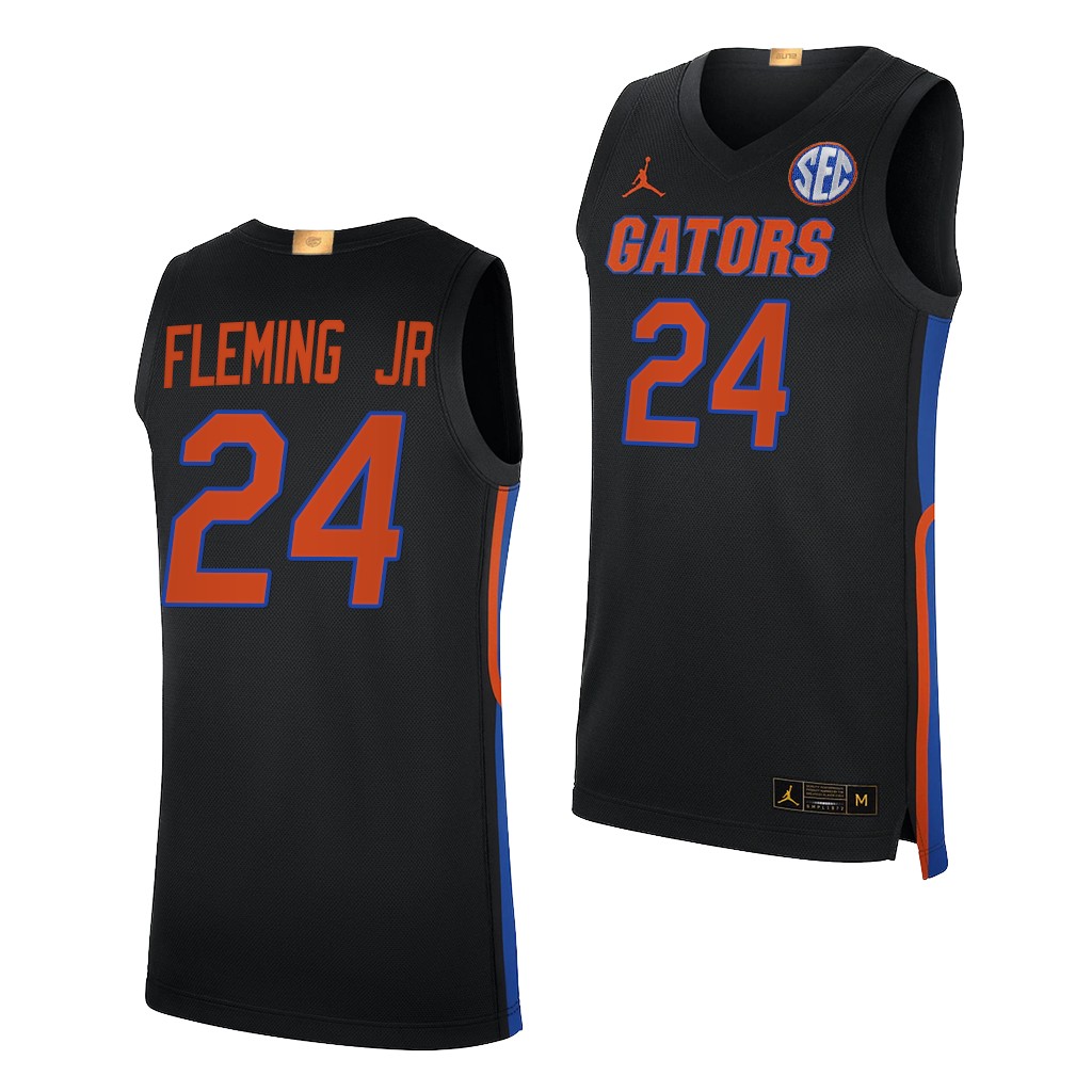 Florida Gators Phlandrous Fleming Jr. #24 Black College Jersey -22 Elite Limited 8SQX8GXV