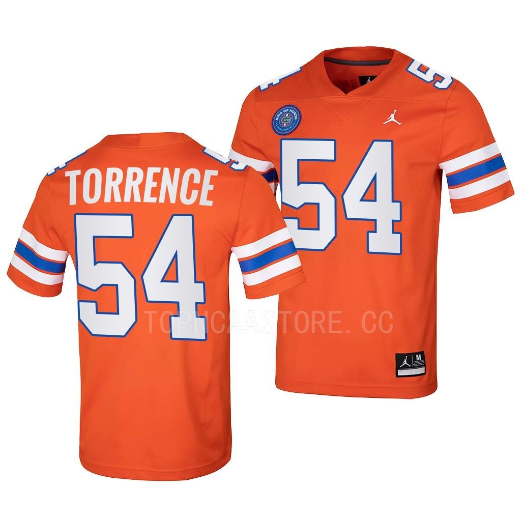 Florida Gators Ring Of Honor O'Cyrus Torrence #54 Orange Jersey XAN9WGXV