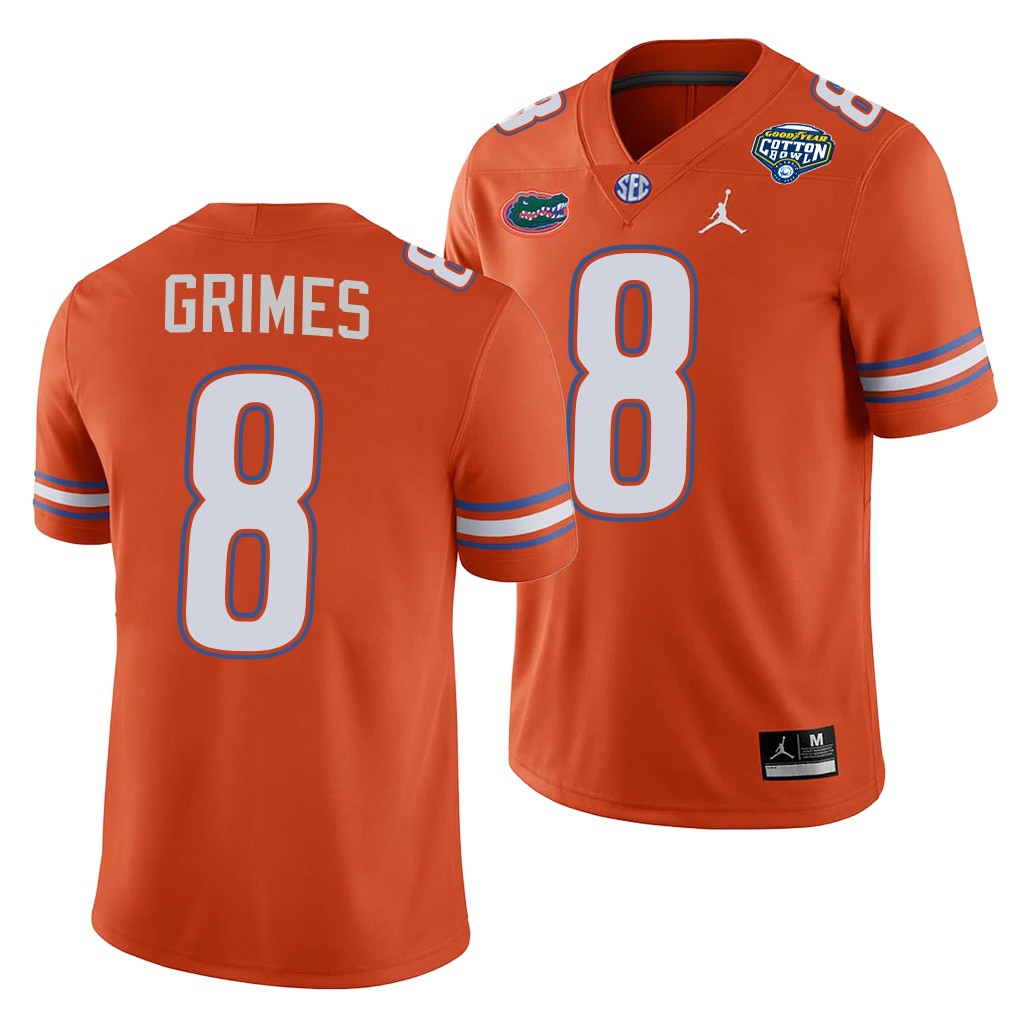 Florida Gators Trevon Grimes Cotton Bowl Classic Orange College Jersey 5PARBGXV
