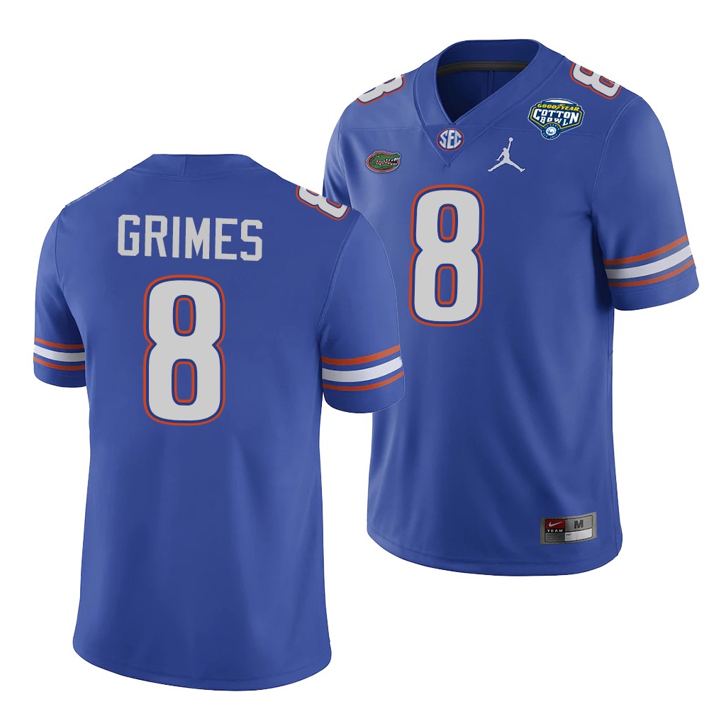 Florida Gators Trevon Grimes Cotton Bowl Classic Royal College Jersey KXHRPGXV