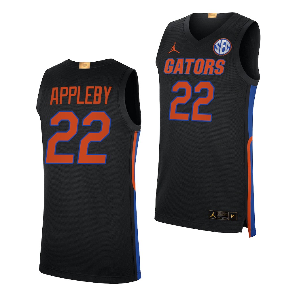Florida Gators Tyree Appleby #22 Black College Jersey -22 Elite Limited 9P6Z2GXV