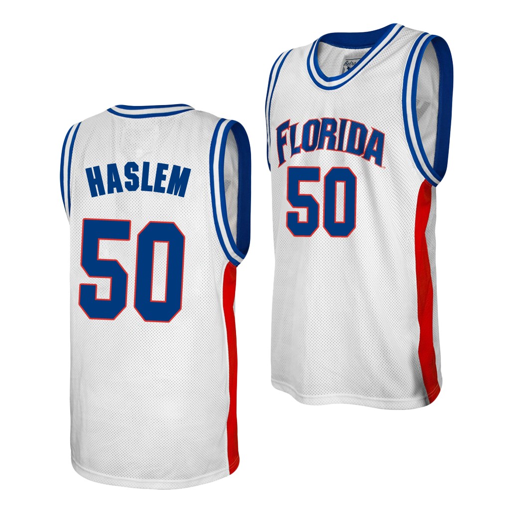 Florida Gators Udonis Haslem White Alumni College Baketball Jersey Florida Gators ITBBNGXV