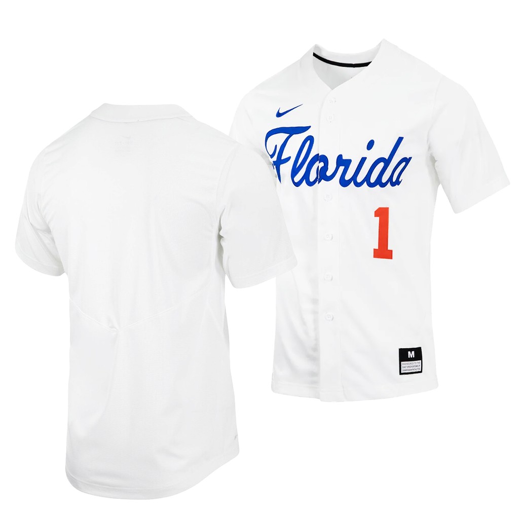 Florida Gators White Custom Jersey College KAGEGGXV