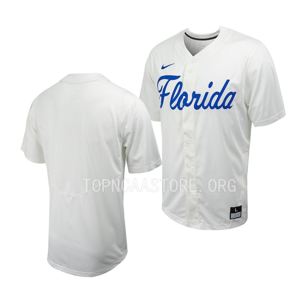 Florida Gators White Full-Button Jersey Men RAVOWGXV