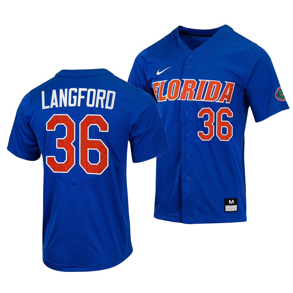 Florida Gators Wyatt Langford College Full-Button Royal #36 Jersey QG3BPGXV
