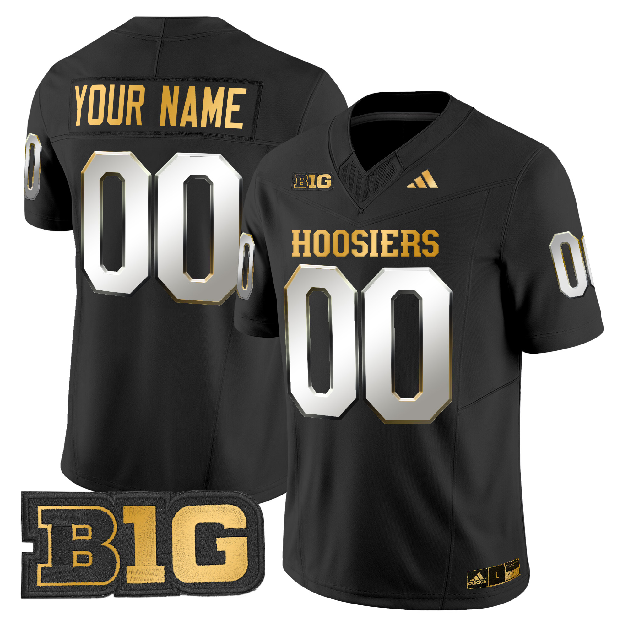 Indiana Hoosiers Gold Vapor Limited Custom Jersey - All Stitched #4 WSTFBGXV