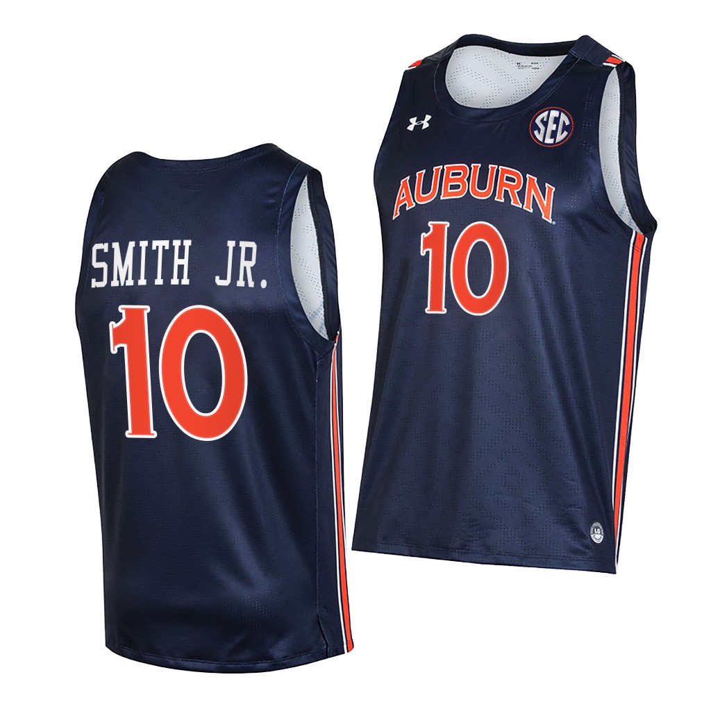 Jabari Smith Jr. #10 Auburn Tigers -22 College Navy Jersey 9W70QGXV
