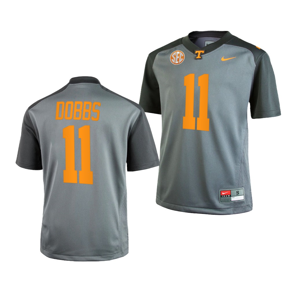 Joshua Dobbs Tennessee Volunteers Gray College Youth Jersey AFGLRGXV